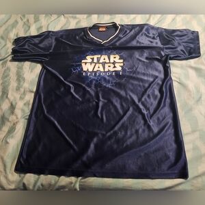 Vintage Star Wars Episode I Movie Promo Jersey StyleT-Shirt Men's‎ Size XL